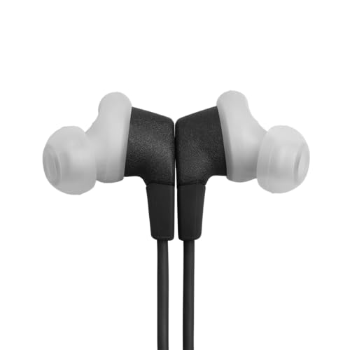 JBL Endurance Run 3 In-Ear-Sport-Kopfhörer mit Kabel, FlipHook- und TwistLock-Technologie, IP65 Wasser-/Staubschutz, JBL Pure Bass Sound, In-Line-Mikrofon und Fernbedienung, Schwarz/Grau Bild 5