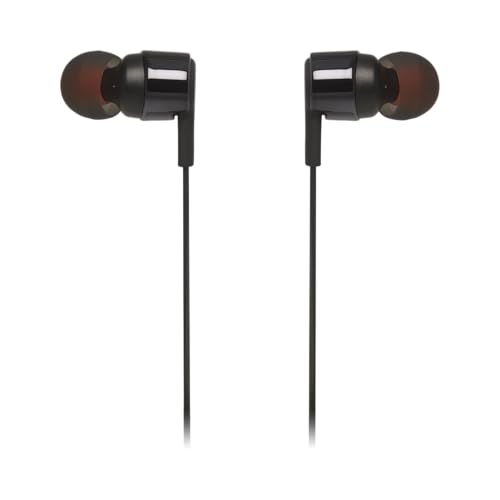 JBL Tune 210 In-Ear Kopfhörer Ohrhörer mit 1-Tasten-Fernbedienung und Integriertem Mikrofon Kompatibel mit Apple und Android Geräten - Schwarz Bild 2