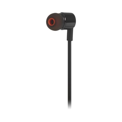 JBL Tune 210 In-Ear Kopfhörer Ohrhörer mit 1-Tasten-Fernbedienung und Integriertem Mikrofon Kompatibel mit Apple und Android Geräten - Schwarz Bild 4