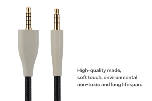 Alphatec MMX100 Ersatzkabel, kompatibel mit Beyerdynamic MMX100 Gaming-Headset, 3,5 mm Headset Aux-Kabel, 1,2 Meter, Schwarz Bild 3