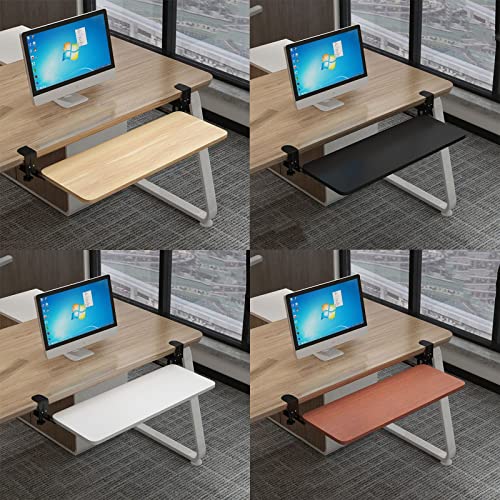 Verstellbare, ergonomische Tastaturablage unter dem Schreibtisch mit Gleitschienen – platzsparendes Design zum Klemmen für Maus und Gaming – erhöht Komfort, Produktivität und Arbeitsplatzeffizienz Bild 1