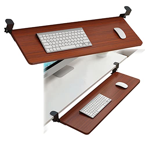 Ergonomische, verstellbare Tastaturablage für den Schreibtisch – 52/65/75 cm, 24 kg Kapazität, mit Maus-Plattform, steigert Komfort und Produktivität für Home Office & Gaming Setup Bild 1