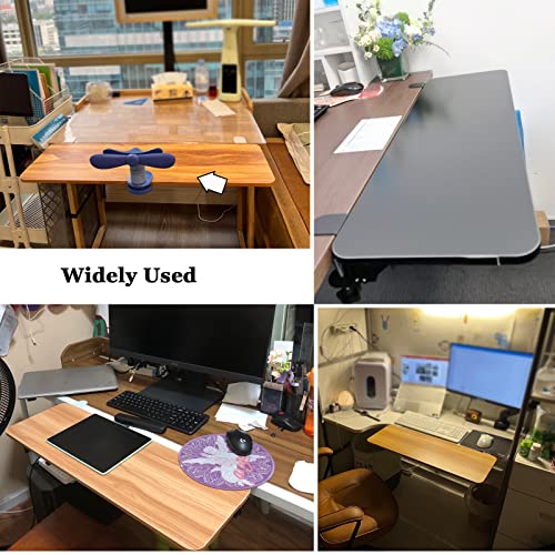 Ergonomische, faltbare Schreibtischverlängerung – platzsparende Stahltastatur und Maus, einfache Montage, 55 x 25 cm, perfekt für Heimbüro, Gaming und Produktivität, schlankes weißes Design Bild 7