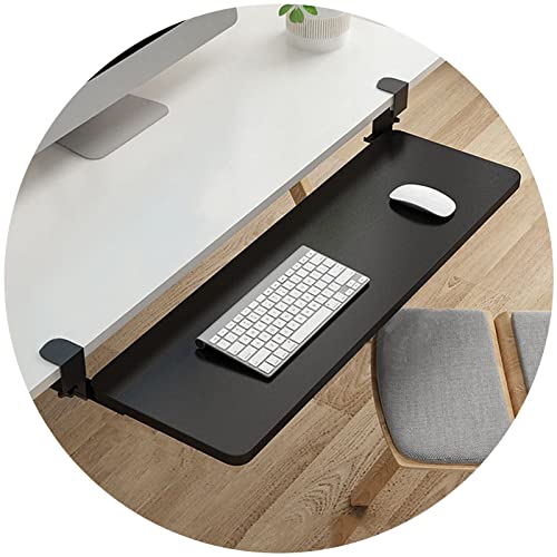 Verstellbare Tastaturablage aus Holz mit ausziehbarer Schublade, erweiterbare Ablage unter dem Schreibtisch für Tastatur und Maus, perfekter Organizer für Heimbüro und Gaming-Arbeitsplatz Bild 3