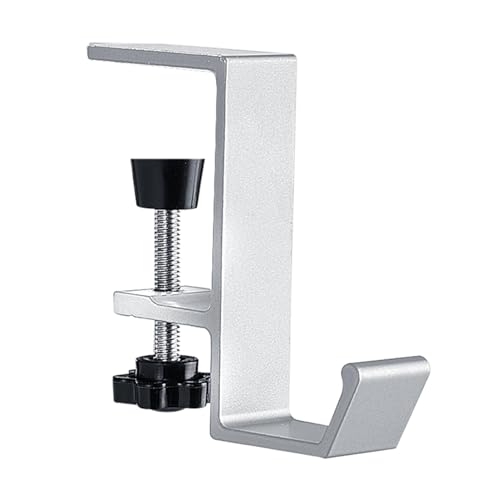 Generisch 2 Stück Abnehmbarer Schultaschenhaken,Kopfhörer Ständer,Kopfhörerhalter Headphone Stand Schreibtisch Kopfhörer Clip Gaming Headset Halterung Halter für Schlüssel Taschen (B) Bild 6