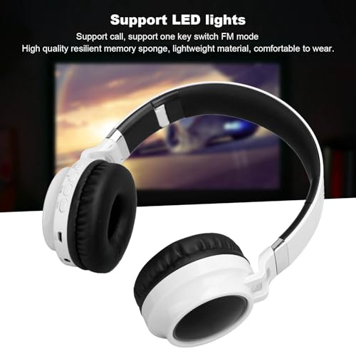 Sorandy Gaming -Headset, BT 5.0 Wireless Gaming Headset mit LED Leuchtend über Dem Ohrdesign, Stereo -3,5 mm, Komfortabler Passform, Leistungsstarker Bass, Vielseitige Kompatibilität Bild 2