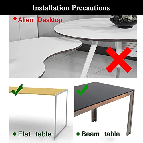 Verstellbare Tastaturschublade unter dem Schreibtisch – platzsparende ausziehbare Ablage für Tastaturen & Mäuse Einfache Klemmmontage ohne Bohren Ideal für Home Office oder Gaming Setup Bild 5