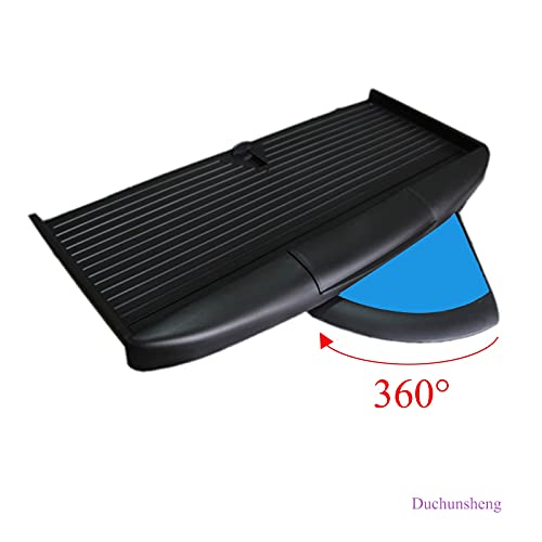 Ergonomische Tastaturablage unter dem Schreibtisch mit 360°-Maus-Plattform, verstellbare ausziehbare Schublade für ultimativen Komfort beim Gaming Büro und Schule Tippen Bild 5