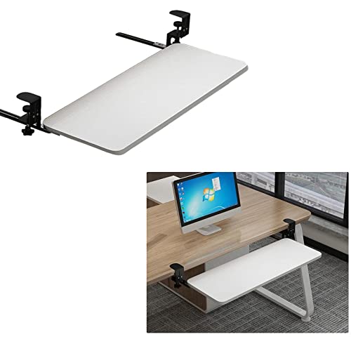 Verstellbare Tastaturablage aus Holz – Untertisch-Organizer für Tastatur und Maus, 4 Farben, platzsparende Lösung für Heimbüro und Gaming, ergonomisches Design Bild 2