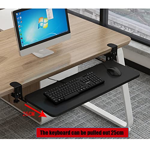 Verstellbare Tastaturablage aus Holz – Untertisch-Organizer für Tastatur und Maus, 4 Farben, platzsparende Lösung für Heimbüro und Gaming, ergonomisches Design Bild 5