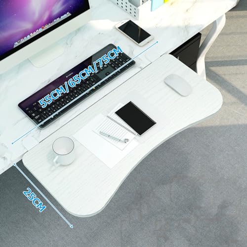 Ergonomischer Klapptisch aus Holz – 7 Farben, K-Typ-Stahlklemme, 25 kg Kapazität, ideal für Home Office und Gaming, platzsparende Tastatur und Maus Bild 2