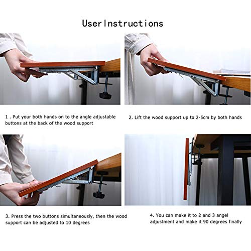 Ergonomische verstellbare Tastaturablage – Klemm-Schreibtischverlängerung für Maus und Tastatur, geneigtes Design für Komfort, perfekt für Heimbüro und Gaming, platzsparende Lösung Bild 5