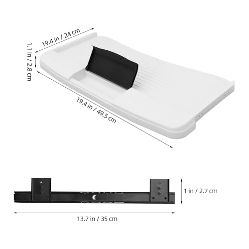 Verstellbare Tastaturablage unter dem Schreibtisch mit ausziehbarer Maus und Gaming-Schublade – platzsparende ausziehbare Ablage für Heimbüro, Computer-Arbeitsplatz & ergonomische Einrichtung Bild 2