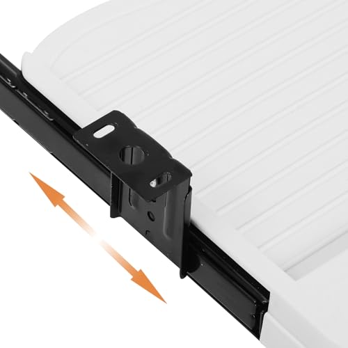 Verstellbare Tastaturablage unter dem Schreibtisch mit ausziehbarer Maus und Gaming-Schublade – platzsparende ausziehbare Ablage für Heimbüro, Computer-Arbeitsplatz & ergonomische Einrichtung Bild 6