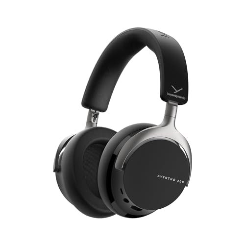 beyerdynamic AVENTHO 200 Wireless Over-Ear Kopfhörer mit aktiver Geräuschunterdrückung, 60 Stunden Akkulaufzeit, austauschbare Ohrpolster, Design in Schwarz - neues Update per App verfügbar Bild 1