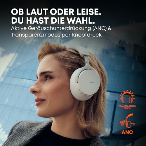 beyerdynamic AVENTHO 200 Wireless Over-Ear Kopfhörer mit aktiver Geräuschunterdrückung, 60 Stunden Akkulaufzeit, austauschbare Ohrpolster, Design in Nordic Grey - neues Update per App verfügbar Bild 3