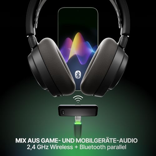 SteelSeries Arctis Nova 7X Wireless Gen 2 Xbox Headset - Gaming Headset Wireless - App-Steuerung - Über 50 Std. Akku & Schnellladefunktion - 2,4 GHz+ Bluetooth parallel - Für Xbox, PC & mehr - Schwarz Bild 4