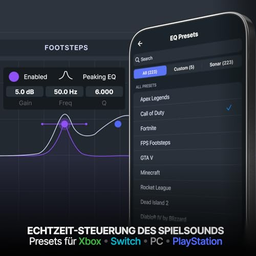 SteelSeries Arctis Nova 7X Wireless Gen 2 Xbox Gaming-Headset - Echtzeit-App-Steuerung - Über 50 Std. Akkulaufzeit - 2,4 GHz/Bluetooth parallel möglich - PC, PS5, PS4, Switch 1/2, Mobilgeräte Bild 3