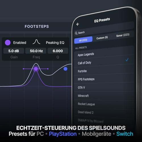 SteelSeries Arctis Nova 7 Wireless Gen 2 Multi-Plattform-Gaming-Headset - Echtzeit-App-Steuerung - Über 50 Std. Akkulaufzeit - 2,4 GHz/Bluetooth parallel möglich -PC, PS5, PS4, Switch 1/2, Mobilgeräte Bild 3