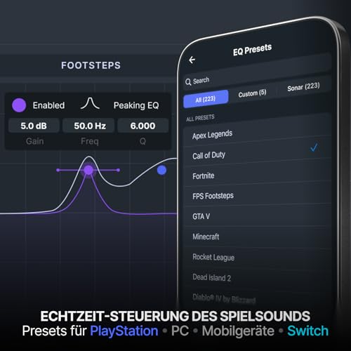 SteelSeries Arctis Nova 7P Wireless Gen 2 - PS5 Headset - Gaming Headset Wireless - App-Steuerung - Über 50 Std. Akku & Schnellladefunktion - 2,4 GHz + Bluetooth - Für PlayStation, PC & mehr - Schwarz Bild 3