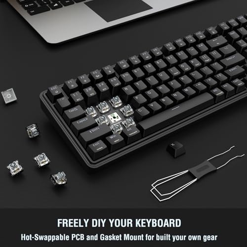 Redragon S162 3-Modus Wireless Gaming Tastatur & Maus-Kombination, 99 Tasten K744 RGB Gaming-Tastatur und 8000 DPI M693 Gaming-Maus-Bundle Bild 3