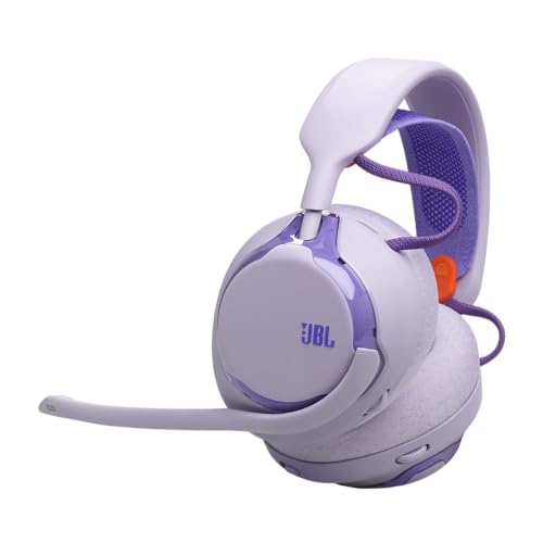 JBL Quantum 650 Kabelloses Bluetooth-Gaming-Headset mit JBL Quantum Raumsound, Noise-Cancelling-Mikrofon, USB-C-Kabel, 45-Stunden-Akku, austauschbaren Teilen & Multi-Plattform-Kompatibilität, Lila Bild 1