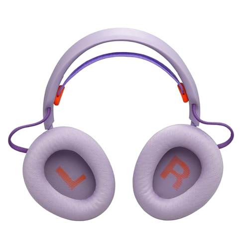 JBL Quantum 650 Kabelloses Bluetooth-Gaming-Headset mit JBL Quantum Raumsound, Noise-Cancelling-Mikrofon, USB-C-Kabel, 45-Stunden-Akku, austauschbaren Teilen & Multi-Plattform-Kompatibilität, Lila Bild 6