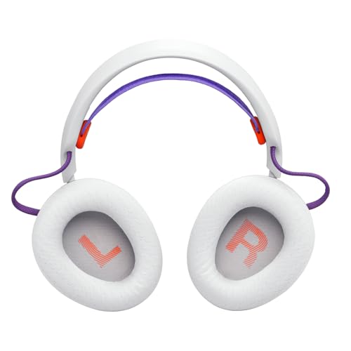 JBL Quantum 650 Kabelloses Bluetooth-Gaming-Headset mit JBL Quantum Raumsound, Noise-Cancelling-Mikrofon, USB-C-Kabel, 45-Stunden-Akku, austauschbaren Teilen & Multi-Plattform-Kompatibilität, Weiß Bild 6