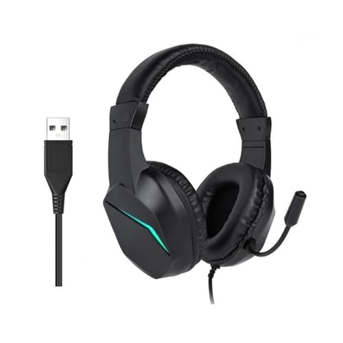 Wired Gaming Headset, USB-Kabel-Over-Ear-Gaming-Headset mit Mikrofon, 40-mm-Treiber, Gaming-Kopfhörer für PC-Laptop-Gaming (OY733USB) Bild 1