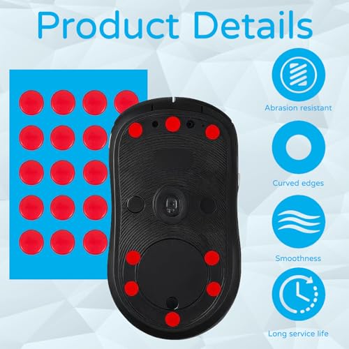 40 Stück Mouse Skates Set für Logitech G PRO Wireless,Superglide Performance auf Glas Mauspad,Ultra-Schnelle Mausfüße für Logitech G PRO Wireless,Mouse Dot Skate Set,Mausfüße für Gaming und Büro Bild 3