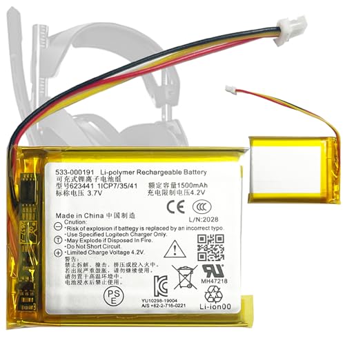 623441 533-000169 ersatz akku 533-000191 Kompatibel mit Astro A50 A20 Wireless Gamin Headset batteria Bild 1