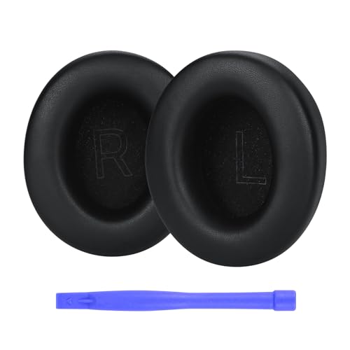 Ersatz Ohrpolster für Razer Kraken V4 / Razer Kraken V4 Pro Gaming Kopfhörer von MMOBIEL - Protein PU Kopfhörer Ohrpolster – Ersatzpolster – Schwarz Bild 1