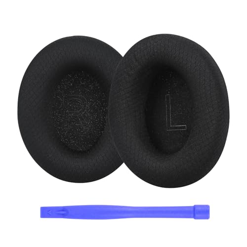 Ersatz Ohrpolster für Razer Kraken V4 / Razer Kraken V4 Pro Gaming Kopfhörer von MMOBIEL - Mesh Kopfhörer Ohrpolster – Ersatzpolster – Schwarz Bild 1