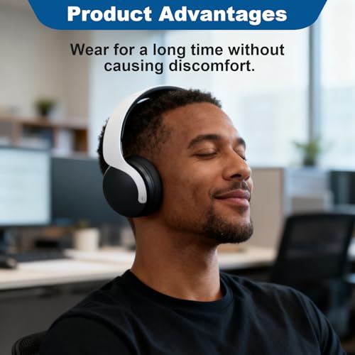 Ohrpolster Ersatz für Sony PS5 Pulse 3D Wireless Headset, Premium Protein PU Leder & Dichter Memory-Schaum, Geräuschisolierung & Komfort für PlayStation 5 Gaming, Schwarz Bild 5