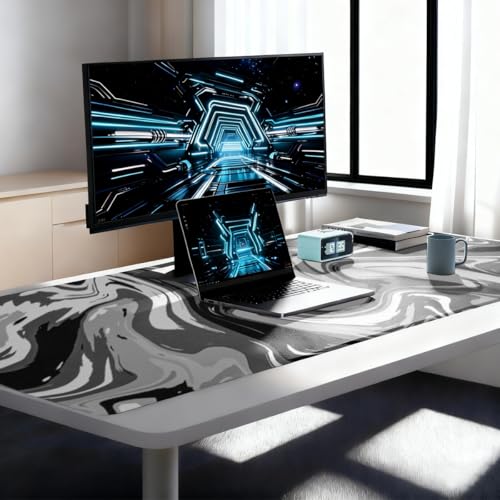 Rcege Großer Mauspad für Schreibtisch - Gaming-Mauspad mit genähten Kanten, Nicht rutschender Unterlage, Schreibtischmatte für Tastatur und Maus Bild 7