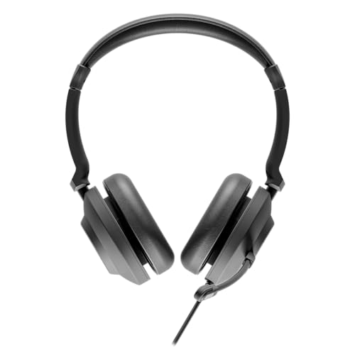 Ein UC35 Stereo-Headset mit Kabel – USB & 3,5-mm-Klinkenstecker, Dual-Mikrofon mit Geräuschunterdrückung, 40 mm HD-Lautsprecher, Inline-Steuerung, leicht für Büro und Zuhause Bild 3