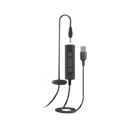 Ein UC35 Stereo-Headset mit Kabel – USB & 3,5-mm-Klinkenstecker, Dual-Mikrofon mit Geräuschunterdrückung, 40 mm HD-Lautsprecher, Inline-Steuerung, leicht für Büro und Zuhause Bild 6