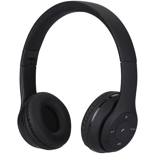 NK Kabellose Bluetooth Over-Ear Kopfhörer - Leicht & Bequem, FM/TF, 4 Std Laufzeit, 2 Std Laden, Schwarz Bild 1