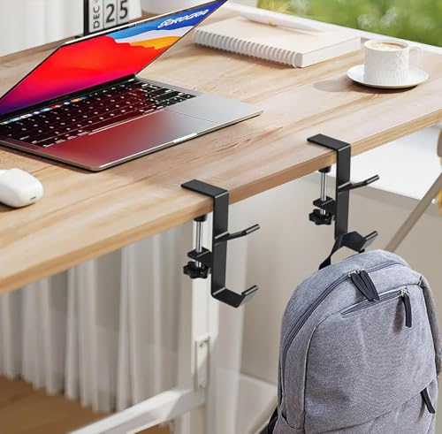 Kopfhörer Ständer,Headset Halterung & Taschenhalter für Schreibtisch,Gaming Headset Aufhänger,Büro und Studier,Einlagiger Haken Bild 3
