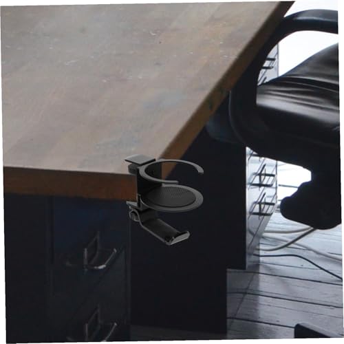 Cabilock Drehbarer Kopfhörerhalter und Becherhalter aus Silikon Platzsparende Headset Halterung für Schreibtisch mit Tischklemme Geeignet für Gaming Headsets und Becher bis Belastbar Bild 4