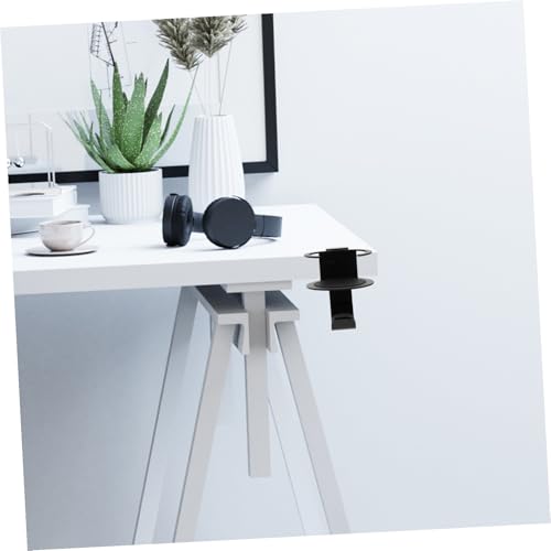 Cabilock Drehbarer Kopfhörerhalter und Becherhalter aus Silikon Platzsparende Headset Halterung für Schreibtisch mit Tischklemme Geeignet für Gaming Headsets und Becher bis Belastbar Bild 5