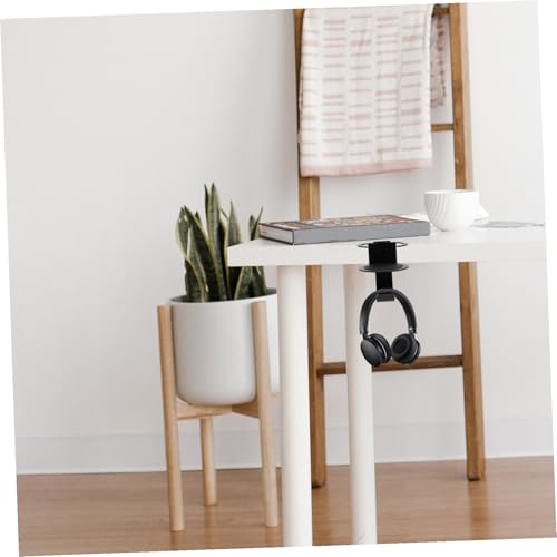 Cabilock Drehbarer Kopfhörerhalter und Becherhalter aus Silikon Platzsparende Headset Halterung für Schreibtisch mit Tischklemme Geeignet für Gaming Headsets und Becher bis Belastbar Bild 6