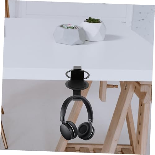 Cabilock Drehbarer Kopfhörerhalter und Becherhalter aus Silikon Platzsparende Headset Halterung für Schreibtisch mit Tischklemme Geeignet für Gaming Headsets und Becher bis Belastbar Bild 7