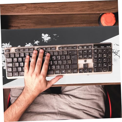 Großes Kirschblüten Gaming Mauspad rutschfest mit Genähter Kante Gummiunterseite für Büro und Computer Schreibtischunterlage Tastatur und Maus Pad Bild 6