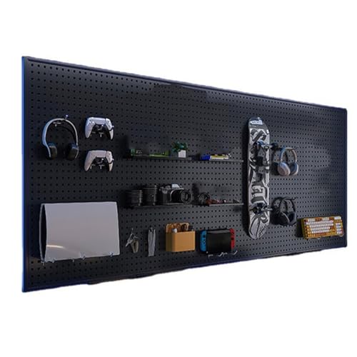 Pegboard Gaming Station Kit, Wandhalterung Game Controller Halter & Headset Ständer, Inklusive 10 Haken, Starke Tragfähigkeit, Geeignet für Gaming Zubehör Bild 1