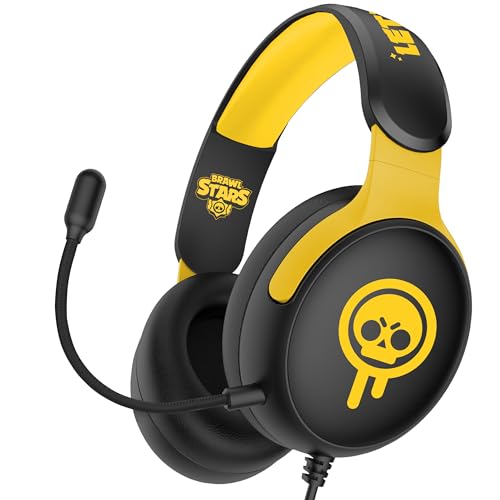 SUBSONIC - Brawl Stars Gaming-Headset mit Mikrofon, Schwarz und Rot, 40mm-Treiber, Stereoklang, Kompatibel mit Konsolen, PCs, Tablets und Smartphones, Offiziell Lizenziert Bild 4