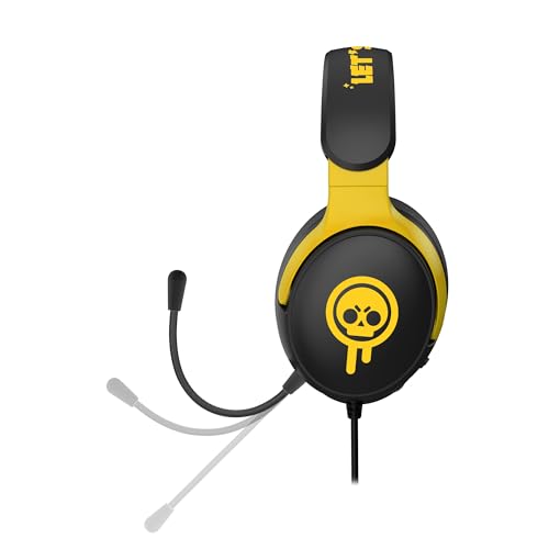 SUBSONIC - Brawl Stars Gaming-Headset mit Mikrofon, Schwarz und Rot, 40mm-Treiber, Stereoklang, Kompatibel mit Konsolen, PCs, Tablets und Smartphones, Offiziell Lizenziert Bild 5