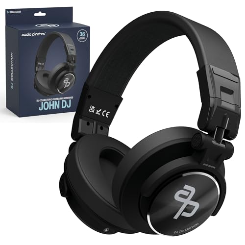 audio pirates - John DJ - Over-Ear Kopfhörer – Kopfhörer Klinkenstecker mit Case, DJ-Sound, 3m Kabel & 6,3 mm Adapter – PC-Kopfhörer, DJ-Kopfhörer – Klinkenstecker (1) Bild 1