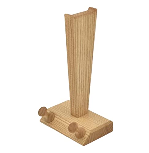 Kopfhörerhalterung Kopfhörer-Aufhänger, Headset-Ständer, Kopfhörerständer aus massivem Holz mit Wickelsäule, Kopfhörerhalter, Spielkopfhörer Bild 1