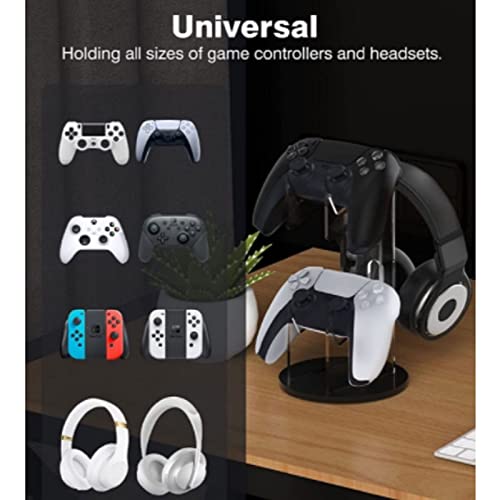 Headset-Halterung Kopfhörerständer, Gaming-Headset-Halter, universeller Kopfhörer-Aufhänger for PC-Gaming-Headset-Display und kabellose Kopfhörer(Schwarz) Bild 4